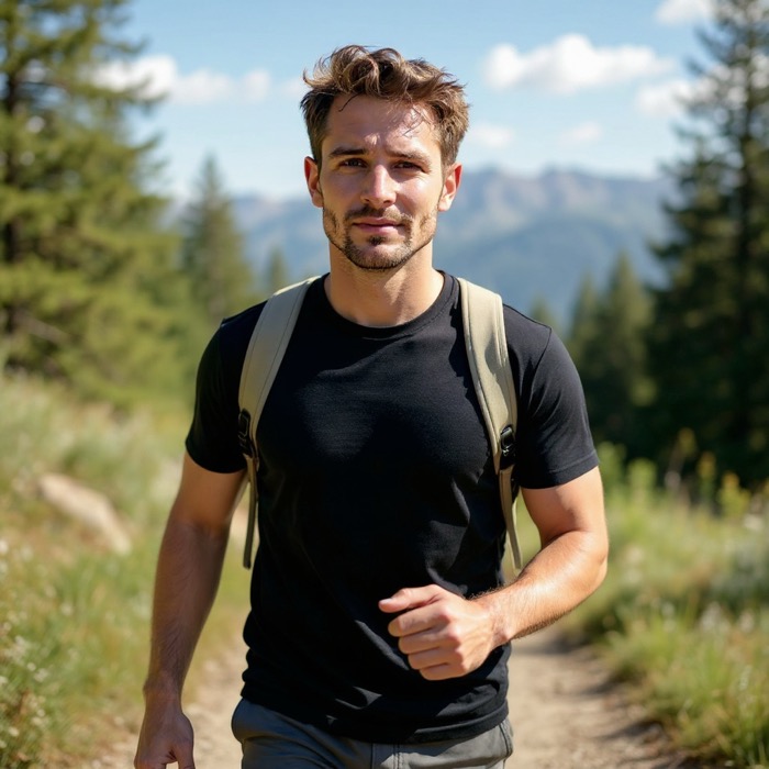 Hiking trail adventure photo