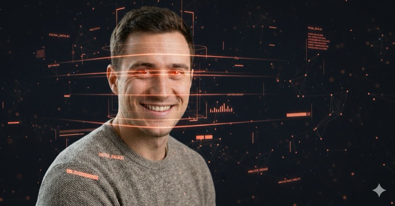 AI analyzing a dating profile photo