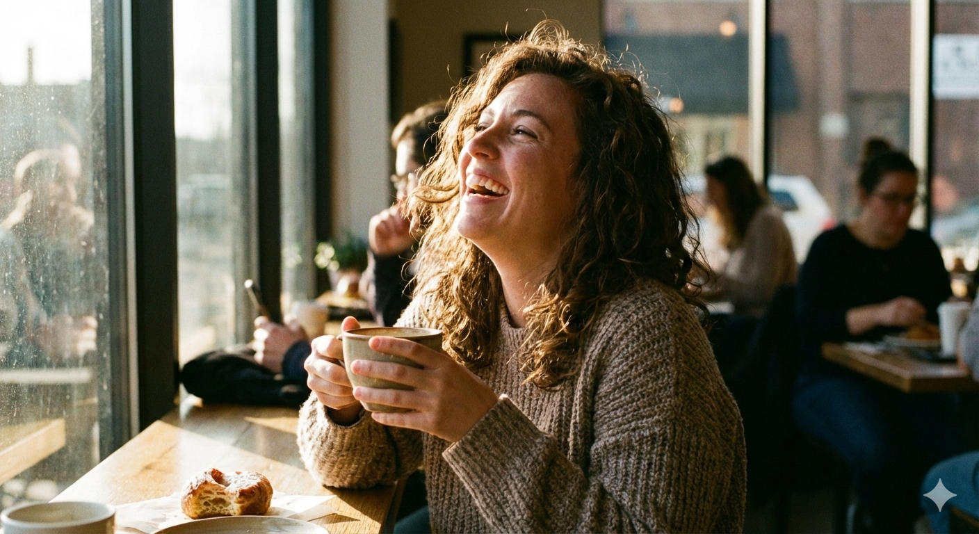 Example candid dating photo